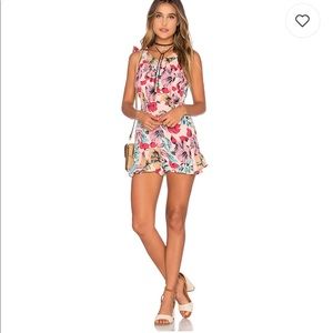 For love & lemons x revolve romper in floral XS